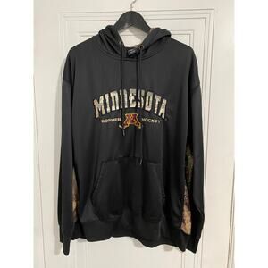 Minnesota Gopher Hockey Camo Hoodie Sweatshirt Men's Size XL